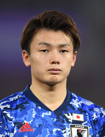 サッカー選手上田綺世の画像